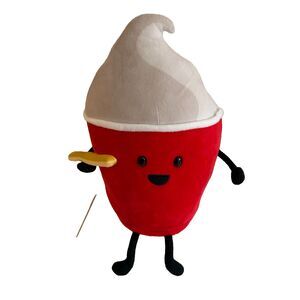 Wendy's Plush Stuffed Toy 9" Frosty With French Fry Ice Cream